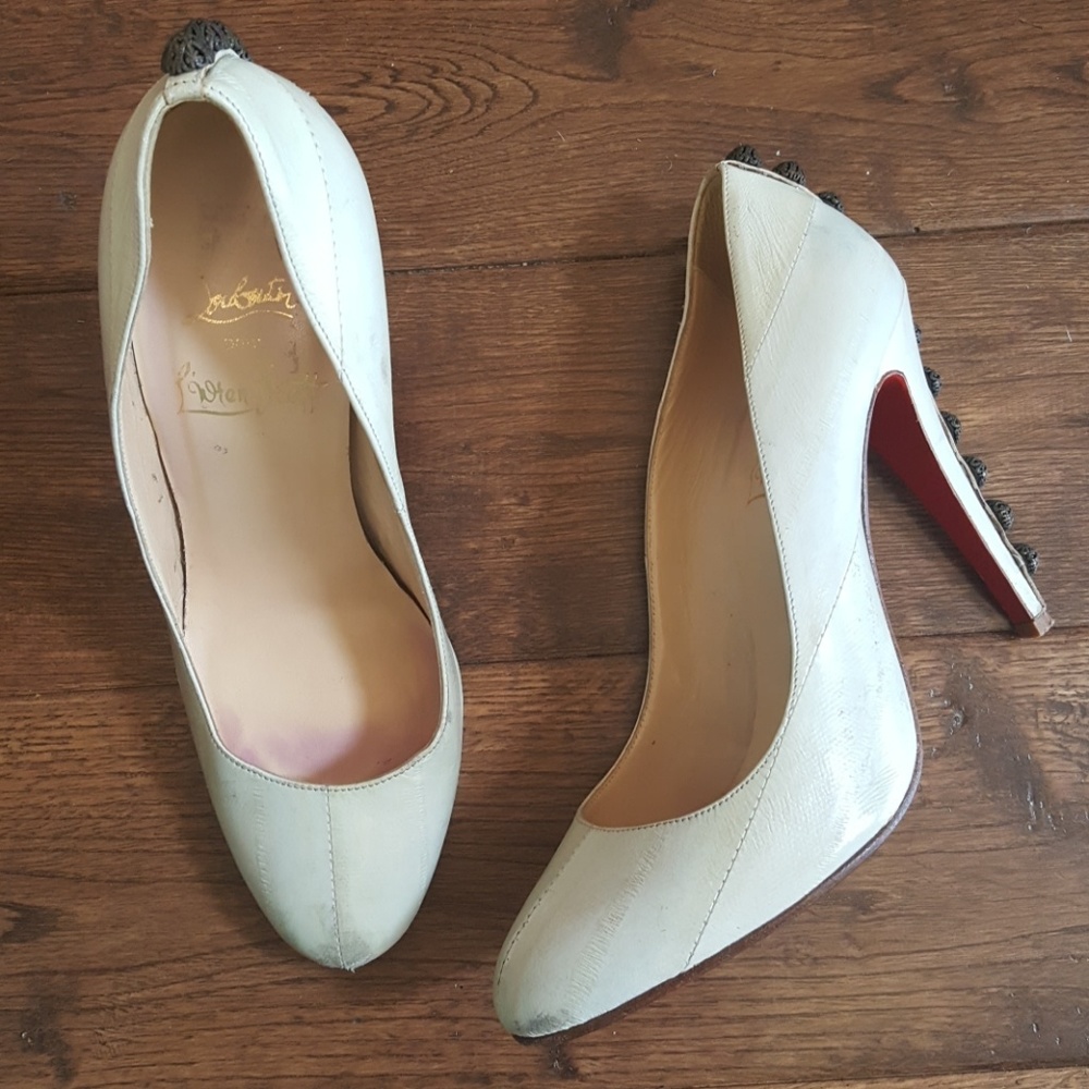 Christian Louboutin/Lwren Scott Eel Skin Heels